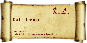 Keil Laura névjegykártya